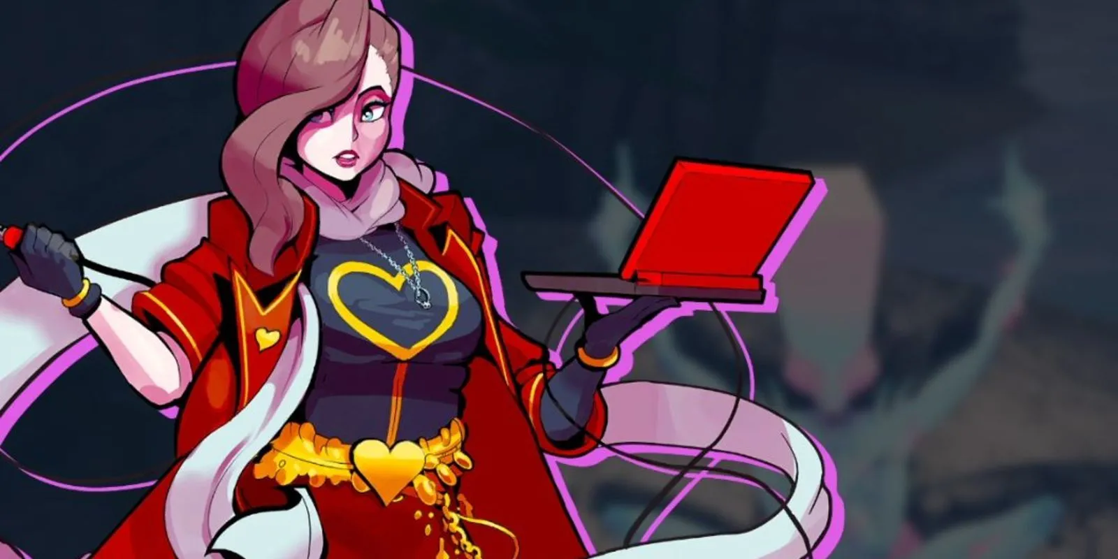 Thám tử Lady Love Dies từ Paradise Killer đang nhìn về phía trước