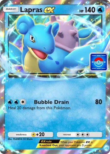 Thẻ bài promo Lapras Ex độc quyền trong Pokemon TCG Pocket