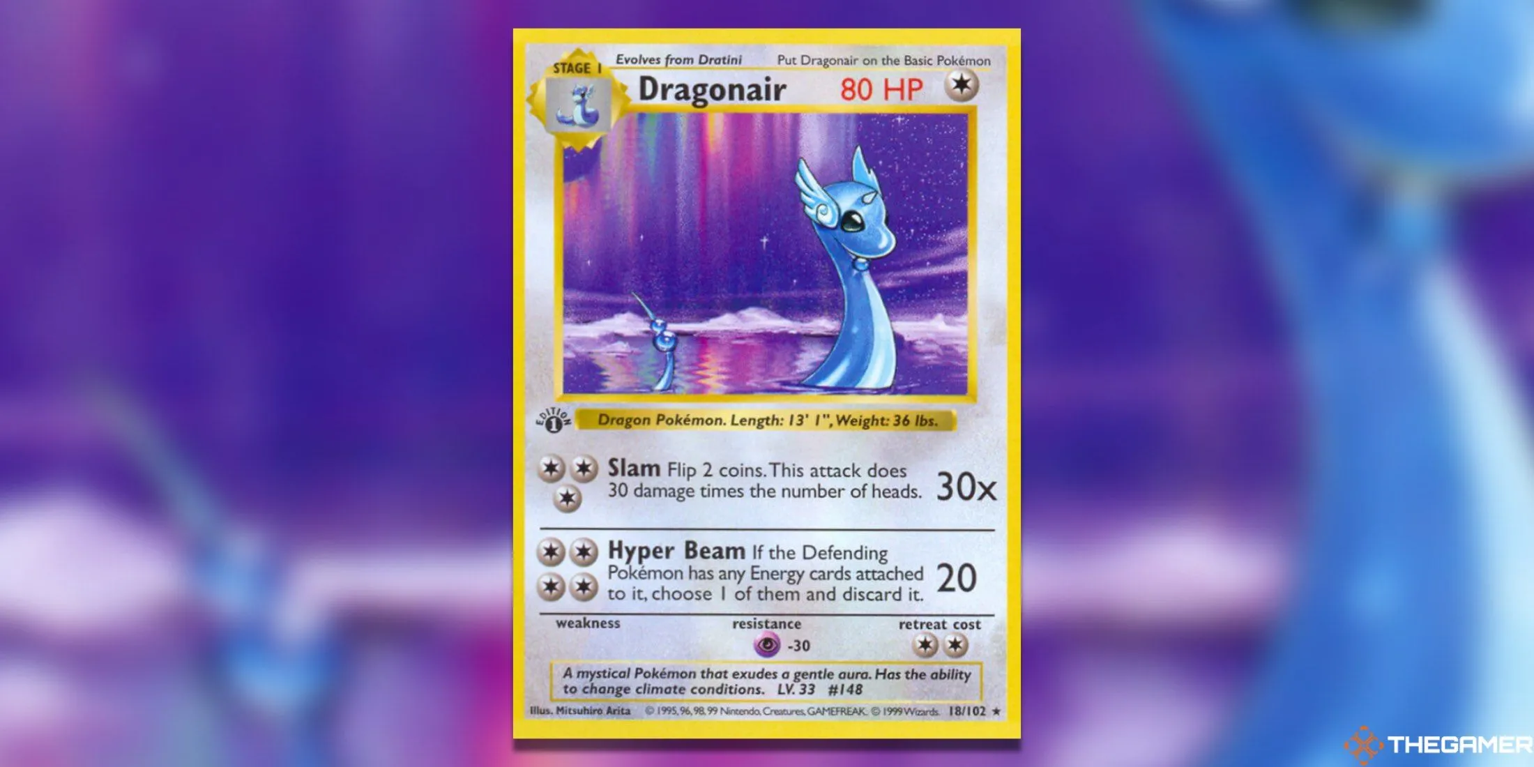 Thẻ Dragonair First Edition Base Set từ Pokemon TCG