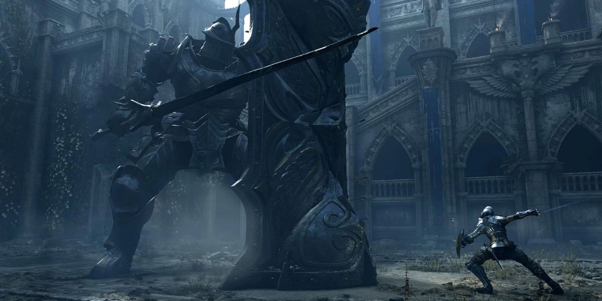 Trận chiến căng thẳng với Tower Knight trong Demon's Souls