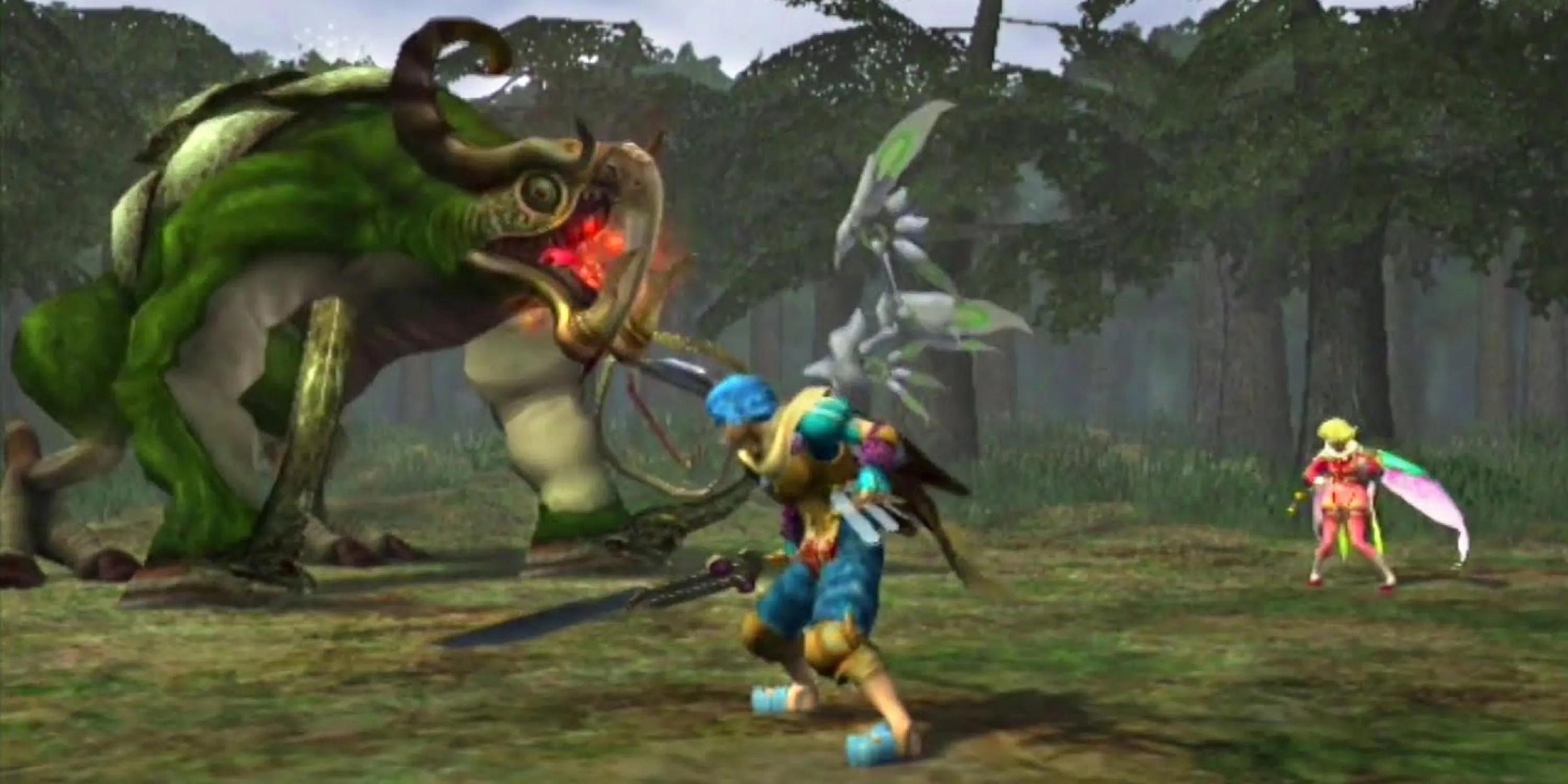 Trận chiến mãn nhãn với quái vật trong Baten Kaitos Eternal Wings and the Lost Ocean