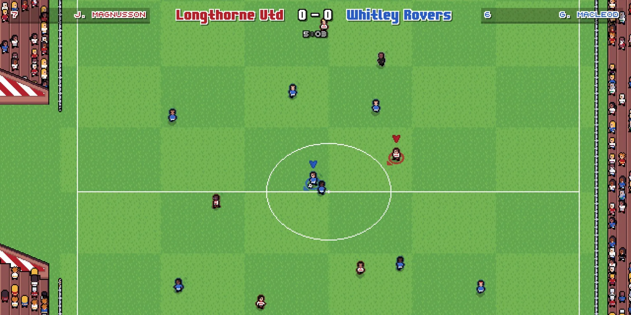 Trận đấu giữa Longthorne Utd và Whitley Rovers đang diễn ra sôi nổi trong Bang Average Football.