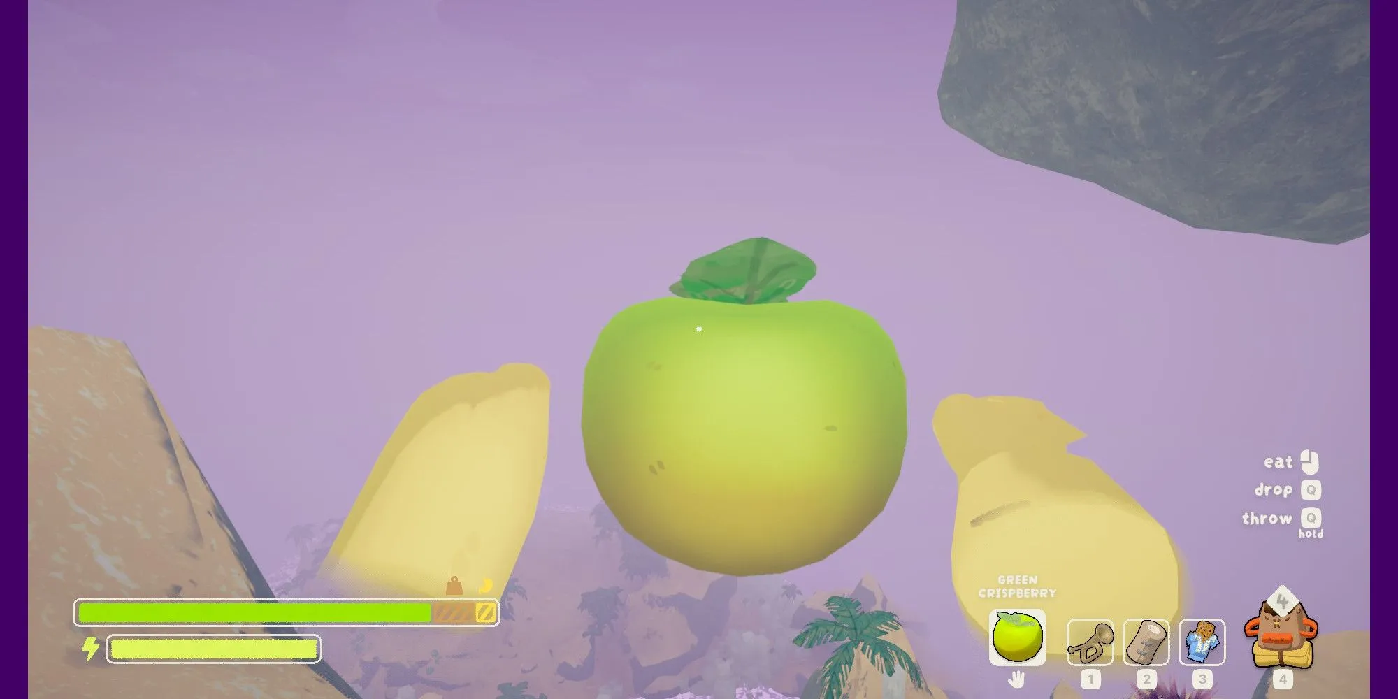Vật phẩm Green Crispberry giúp hồi phục trong game PEAK