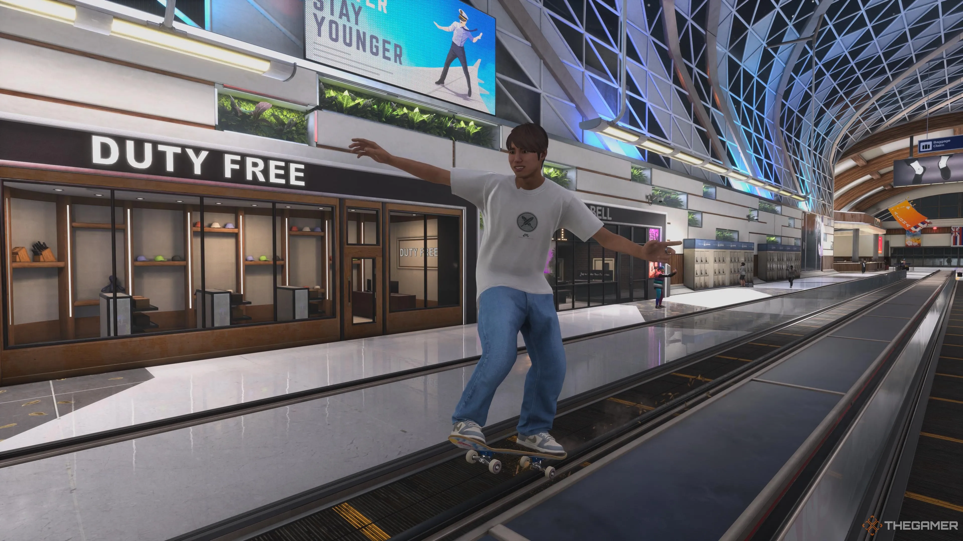 Yuto Horigome biểu diễn Grind ấn tượng tại khu vực Sân bay trong Tony Hawk's Pro Skater 3+4
