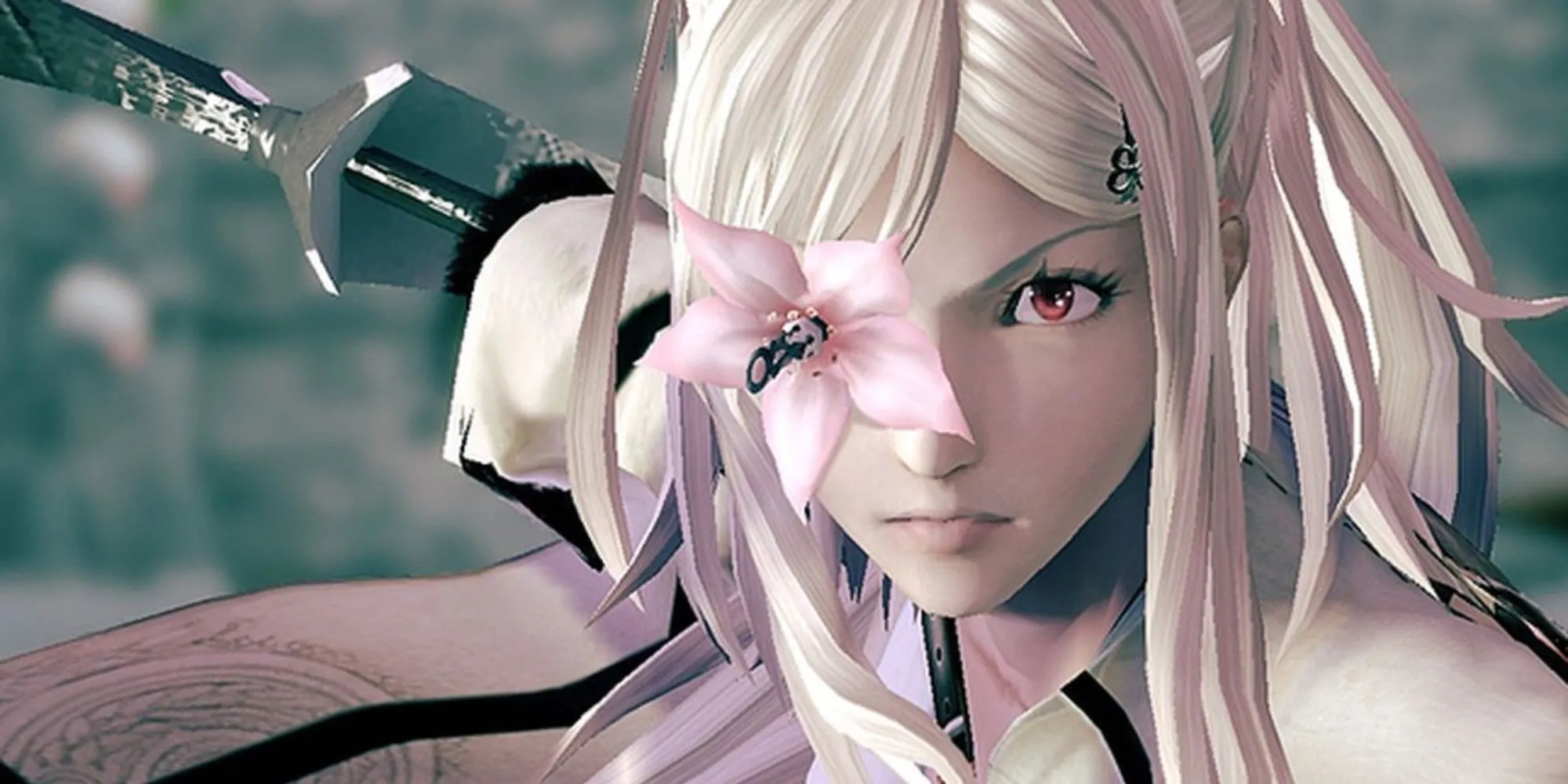 Zero, nhân vật chính từ Drakengard 3, chuẩn bị vũ khí, sẵn sàng cho những trận chiến hành động khốc liệt