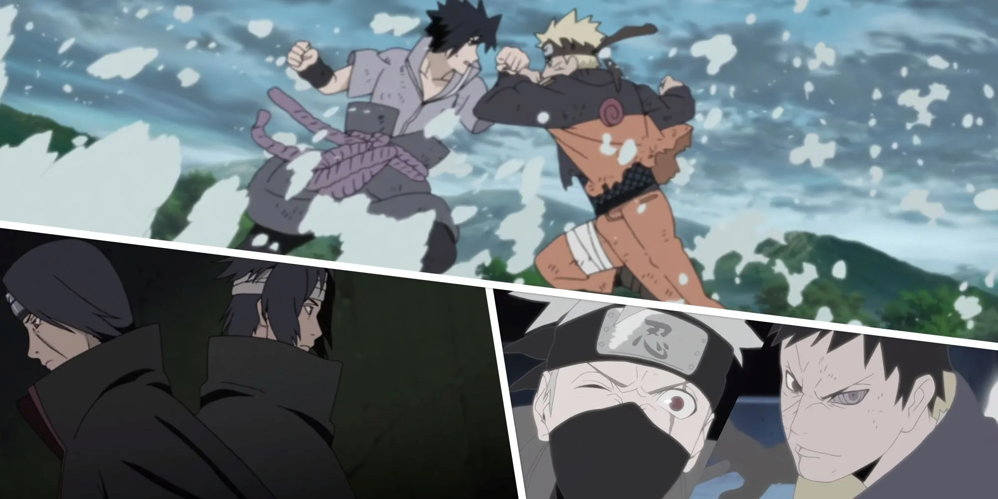 Các trận chiến huyền thoại giữa Naruto, Sasuke, Itachi, Obito và Kakashi