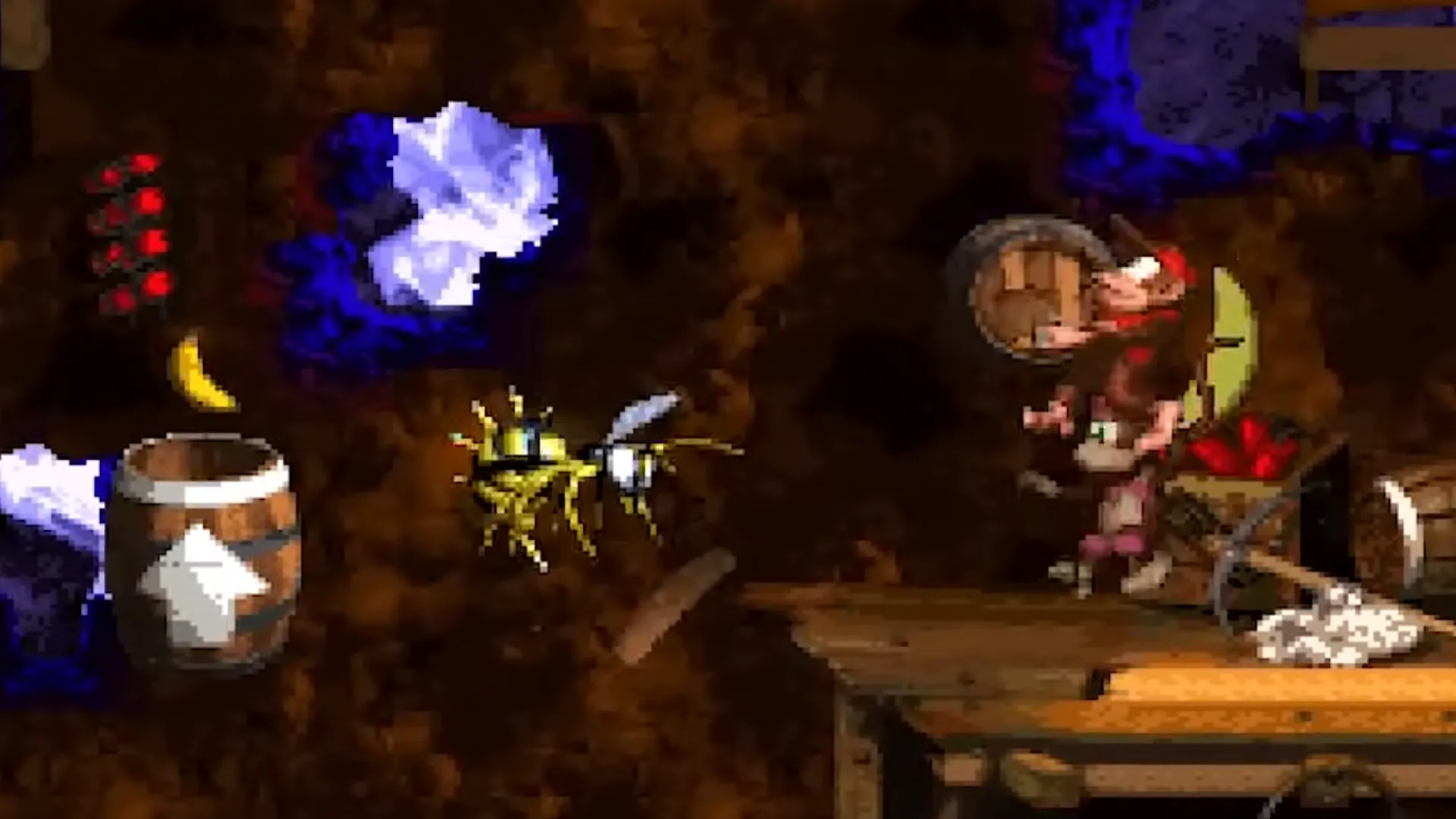 Diddy Kong và Dixie Kong khám phá màn chơi đầy thử thách trong Donkey Kong Country 2