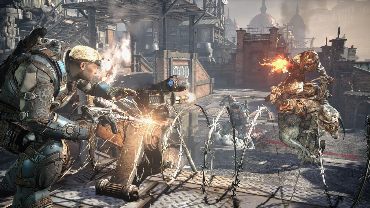 Đội Kilo do Damon Baird dẫn đầu trong Gears of War: Judgment, với bối cảnh thành phố Halvo Bay bị tấn công bởi General Karn.