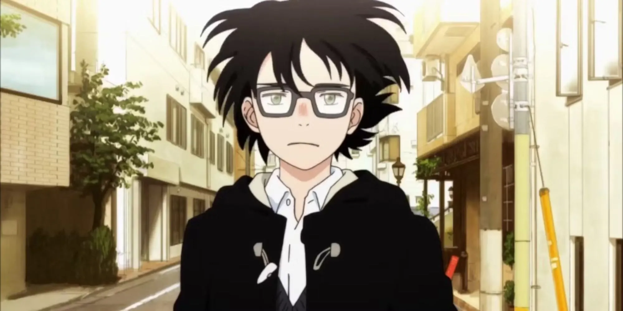 Rei Kiriyama trầm tư bên bàn cờ shogi trong March Comes in Like a Lion, thể hiện sự cô đơn và cuộc chiến đấu thầm lặng với trầm cảm.
