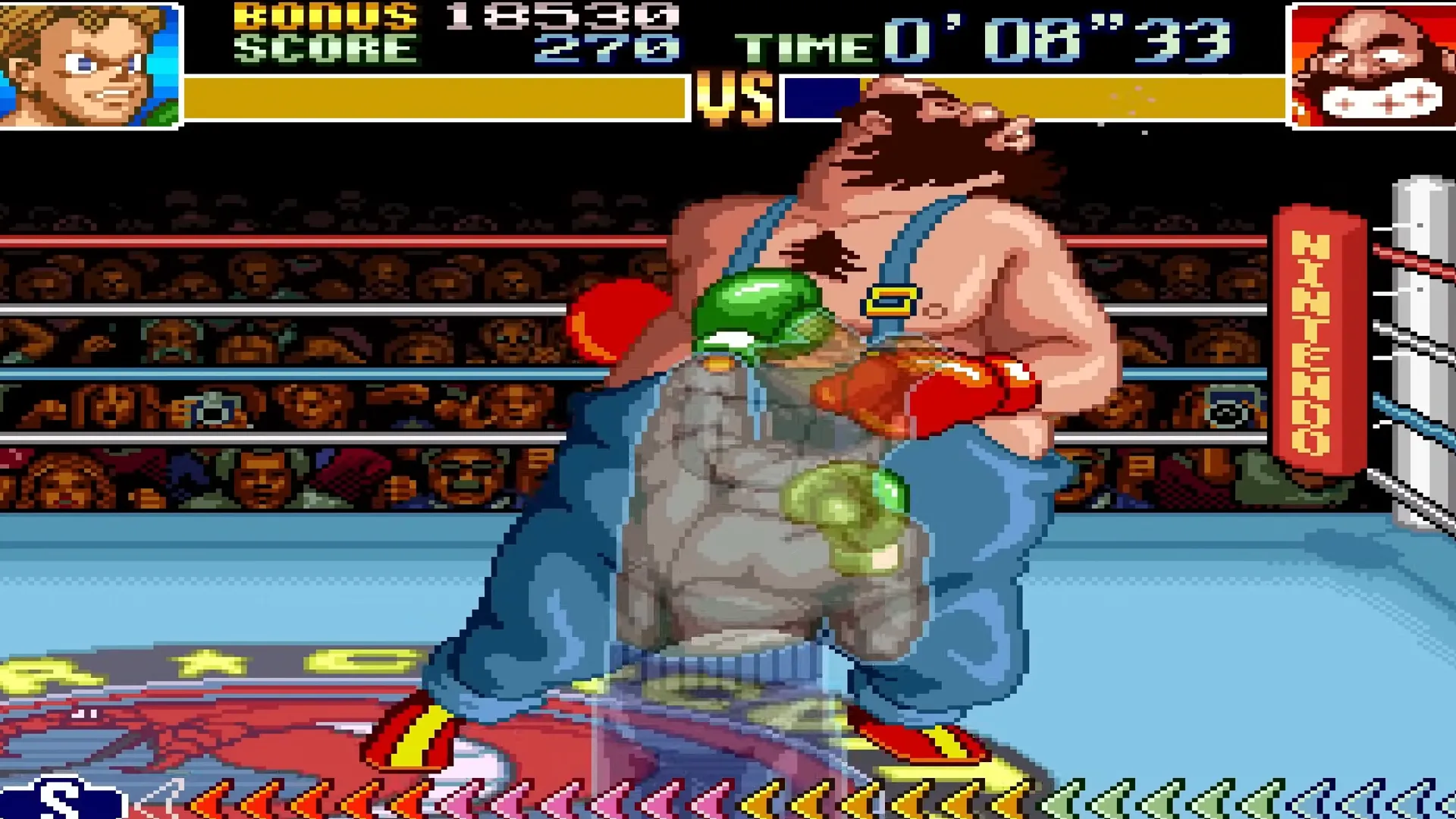 Trận đấu căng thẳng với Bear Hugger, đòi hỏi nhận diện quy luật trong Super Punch-Out