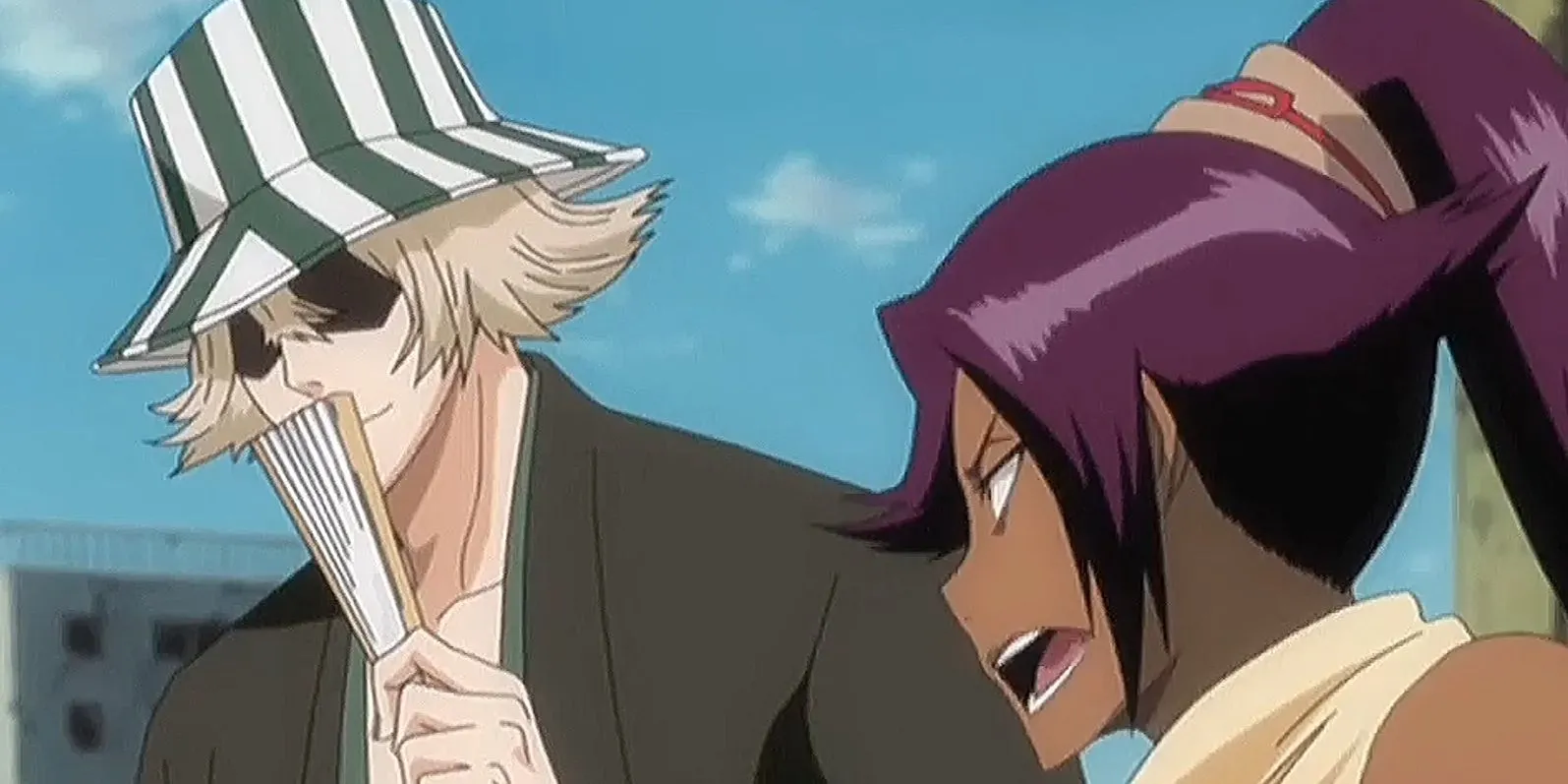 Urahara Kisuke và Yoruichi Shihoin trong Bleach, biểu tượng của sự tin tưởng ngầm và tình bạn sâu sắc